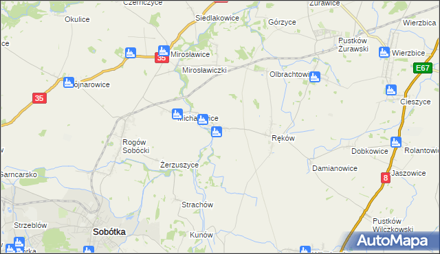 mapa Stary Zamek, Stary Zamek na mapie Targeo