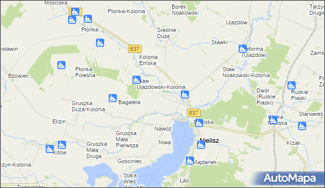 mapa Staw Ujazdowski, Staw Ujazdowski na mapie Targeo