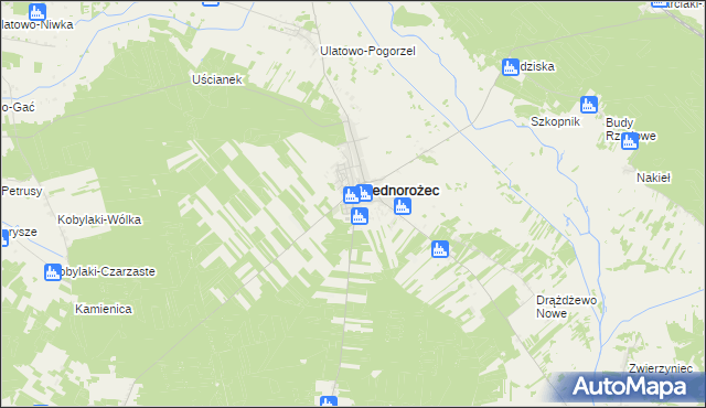 mapa Stegna gmina Jednorożec, Stegna gmina Jednorożec na mapie Targeo