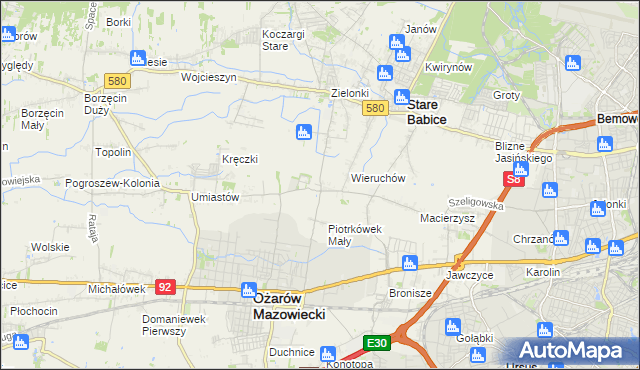 mapa Strzykuły, Strzykuły na mapie Targeo