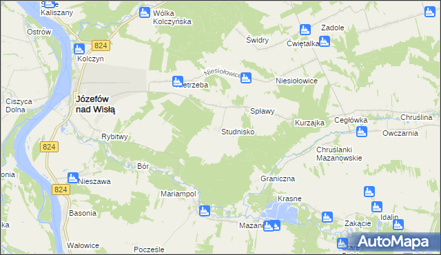 mapa Studnisko, Studnisko na mapie Targeo