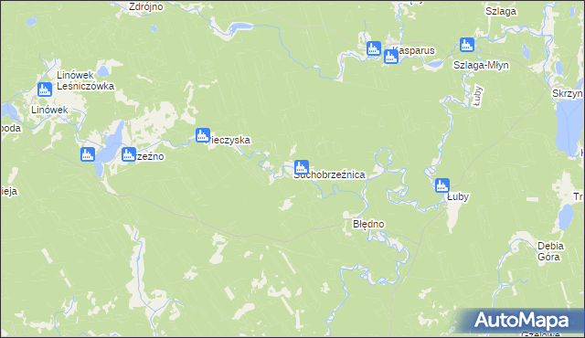mapa Suchobrzeźnica, Suchobrzeźnica na mapie Targeo