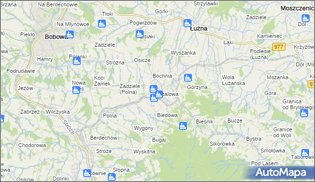 mapa Szalowa, Szalowa na mapie Targeo