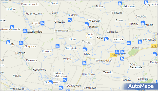 mapa Szczytniki-Kolonia, Szczytniki-Kolonia na mapie Targeo