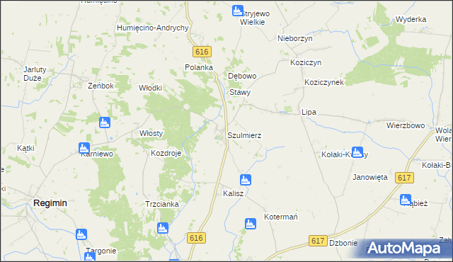 mapa Szulmierz, Szulmierz na mapie Targeo