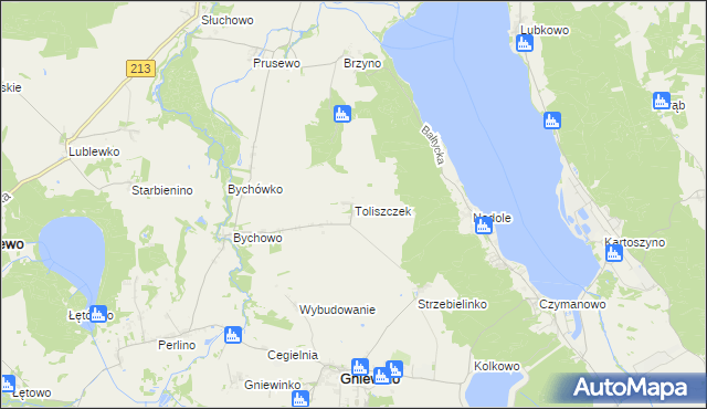 mapa Toliszczek, Toliszczek na mapie Targeo