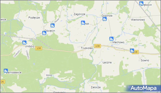 mapa Truskolas, Truskolas na mapie Targeo