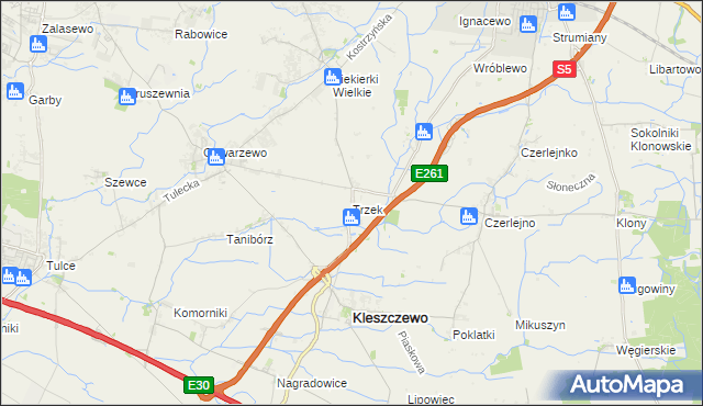 mapa Trzek, Trzek na mapie Targeo