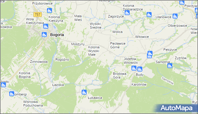 mapa Wagnerówka, Wagnerówka na mapie Targeo