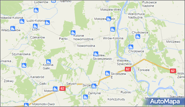 mapa Wasilew Skrzeszewski, Wasilew Skrzeszewski na mapie Targeo