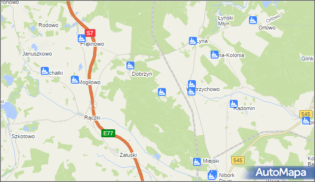 mapa Wietrzychówko, Wietrzychówko na mapie Targeo