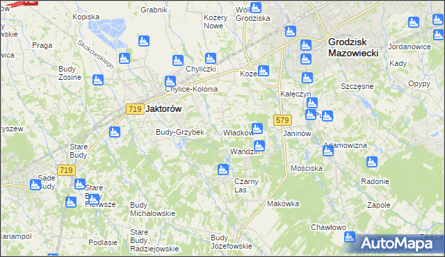 mapa Władków, Władków na mapie Targeo