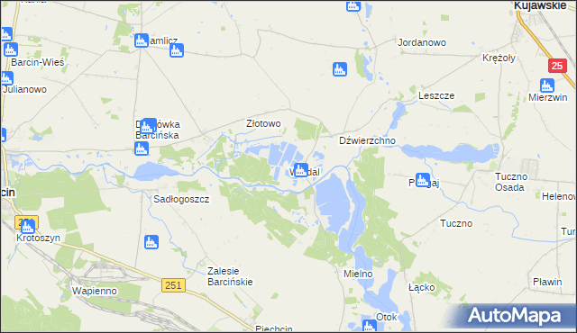 mapa Wojdal, Wojdal na mapie Targeo