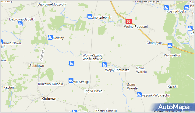 mapa Wojny-Szuby Szlacheckie, Wojny-Szuby Szlacheckie na mapie Targeo