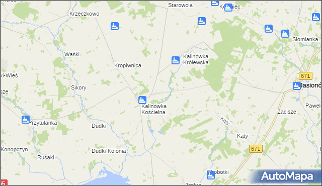 mapa Wojtówce, Wojtówce na mapie Targeo