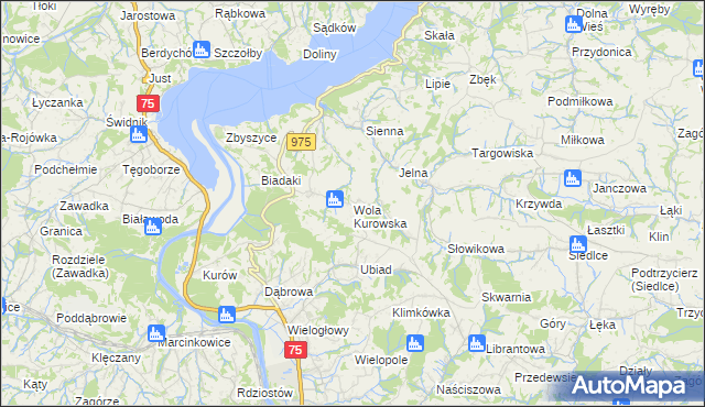 mapa Wola Kurowska, Wola Kurowska na mapie Targeo