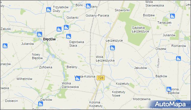mapa Wola Łęczeszycka, Wola Łęczeszycka na mapie Targeo