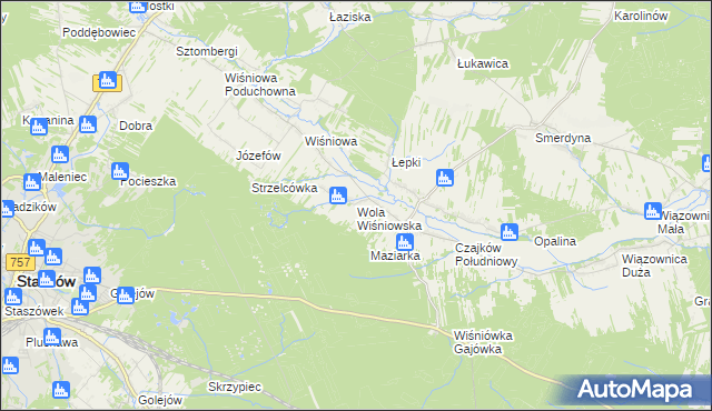 mapa Wola Wiśniowska, Wola Wiśniowska na mapie Targeo
