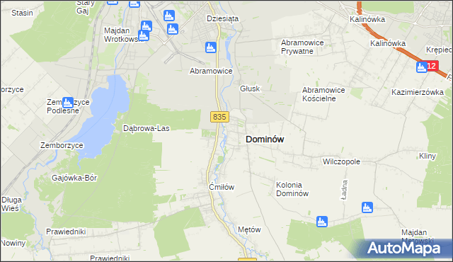 mapa Wólka Abramowicka, Wólka Abramowicka na mapie Targeo