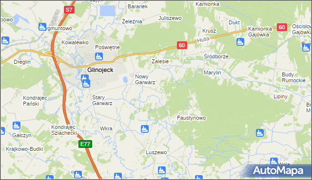mapa Wólka Garwarska, Wólka Garwarska na mapie Targeo