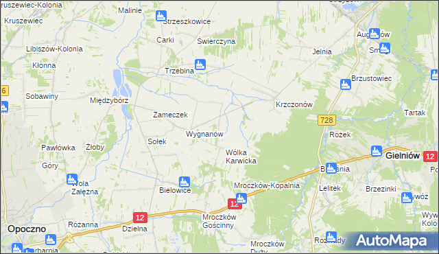 mapa Wólka Karwicka-Kolonia, Wólka Karwicka-Kolonia na mapie Targeo