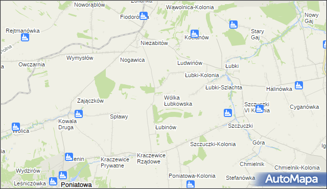 mapa Wólka Łubkowska, Wólka Łubkowska na mapie Targeo