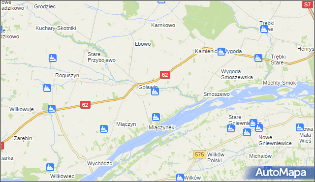 mapa Wólka Przybójewska, Wólka Przybójewska na mapie Targeo