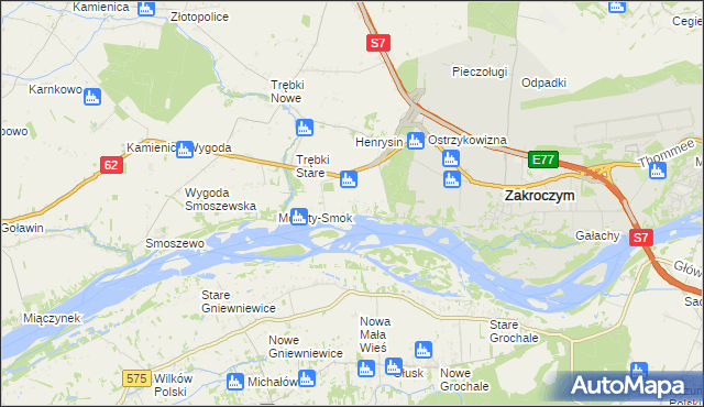 mapa Wólka Smoszewska, Wólka Smoszewska na mapie Targeo