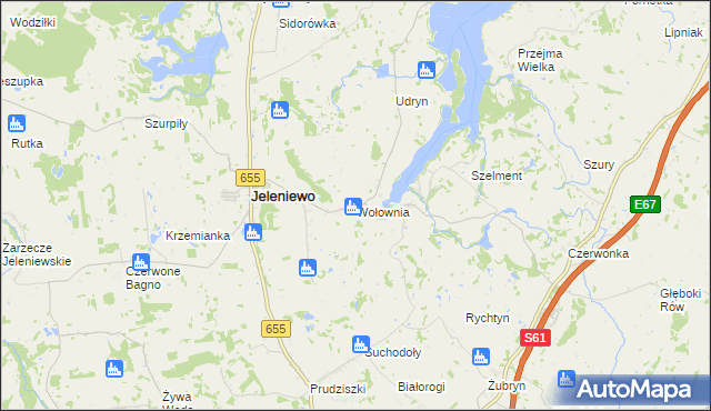 mapa Wołownia, Wołownia na mapie Targeo