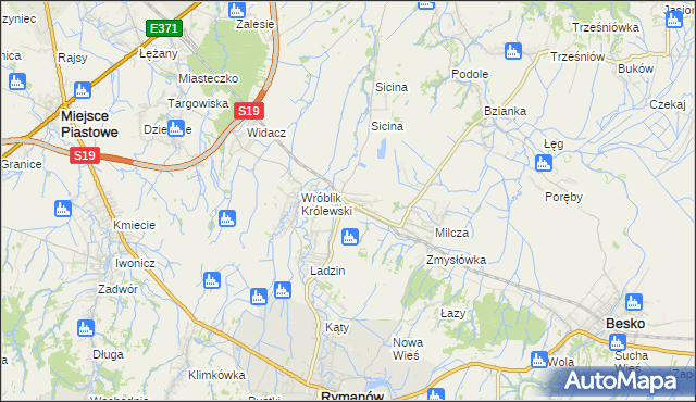 mapa Wróblik Szlachecki, Wróblik Szlachecki na mapie Targeo