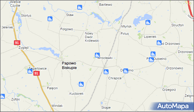 mapa Wrocławki, Wrocławki na mapie Targeo
