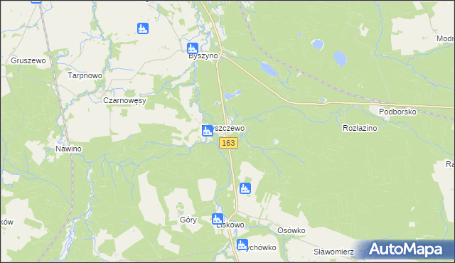 mapa Wygoda gmina Białogard, Wygoda gmina Białogard na mapie Targeo
