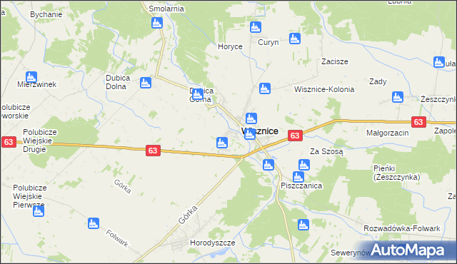 mapa Wygoda gmina Wisznice, Wygoda gmina Wisznice na mapie Targeo