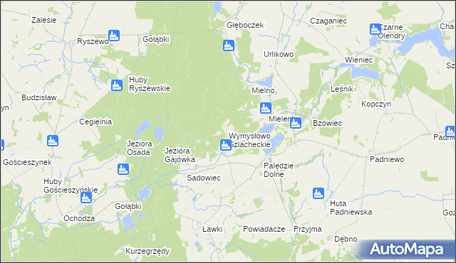 mapa Wymysłowo Szlacheckie, Wymysłowo Szlacheckie na mapie Targeo