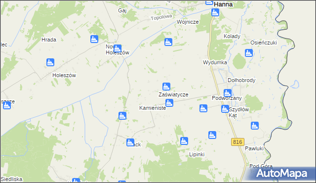 mapa Zaświatycze, Zaświatycze na mapie Targeo