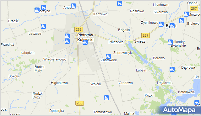 mapa Zborowiec, Zborowiec na mapie Targeo