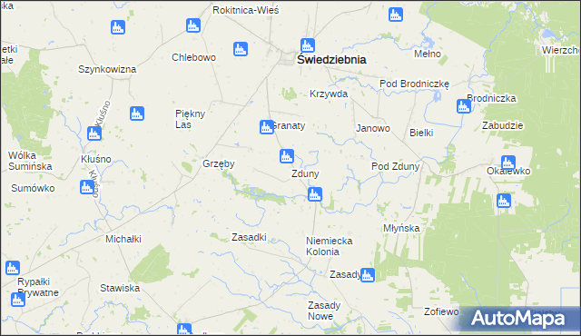 mapa Zduny gmina Świedziebnia, Zduny gmina Świedziebnia na mapie Targeo