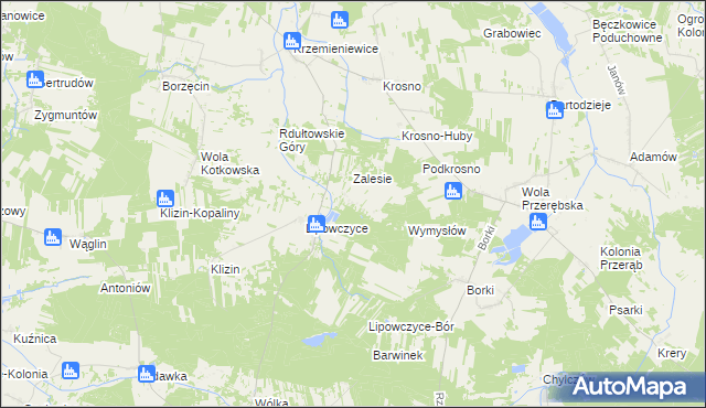 mapa Żencin, Żencin na mapie Targeo