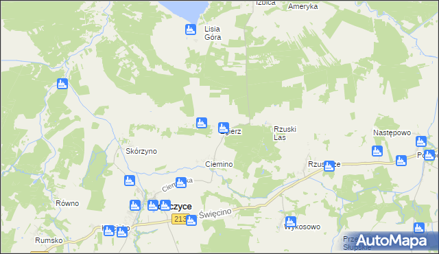 mapa Zgierz gmina Główczyce, Zgierz gmina Główczyce na mapie Targeo