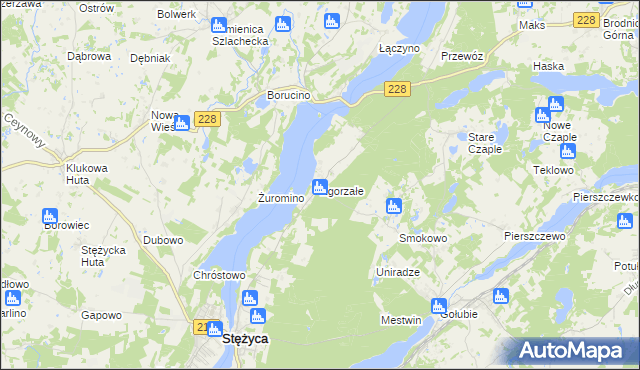 mapa Zgorzałe, Zgorzałe na mapie Targeo
