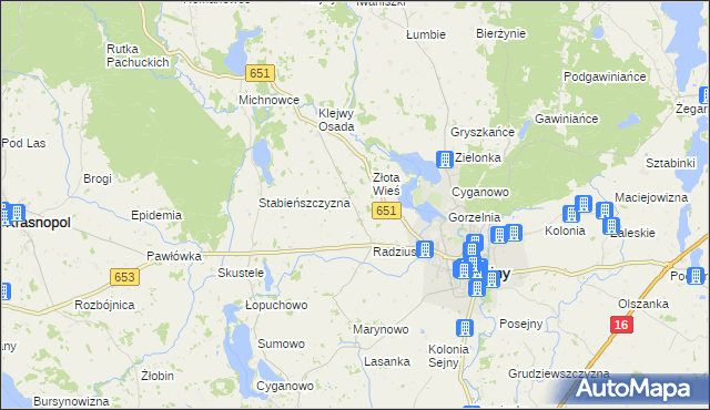 mapa Babańce, Babańce na mapie Targeo