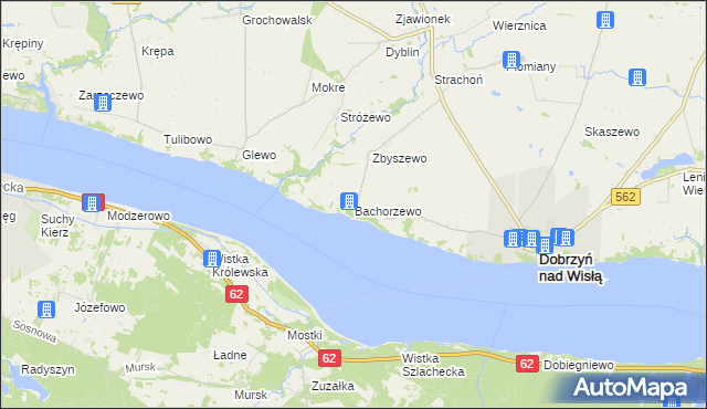 mapa Bachorzewo, Bachorzewo na mapie Targeo