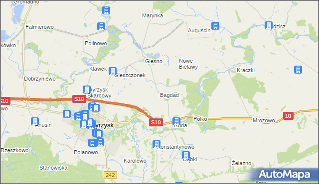 mapa Bagdad, Bagdad na mapie Targeo