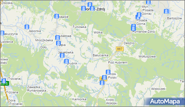 mapa Bałucianka, Bałucianka na mapie Targeo