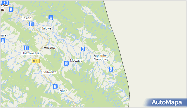 mapa Bandrów Narodowy, Bandrów Narodowy na mapie Targeo
