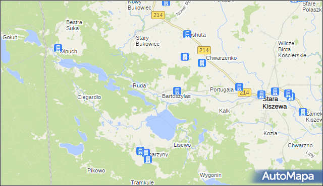 mapa Bartoszylas, Bartoszylas na mapie Targeo