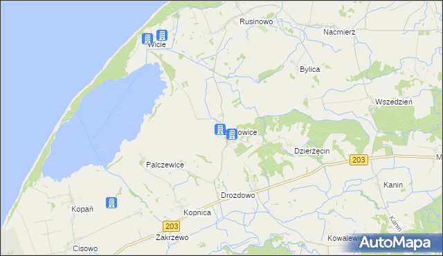 mapa Barzowice, Barzowice na mapie Targeo