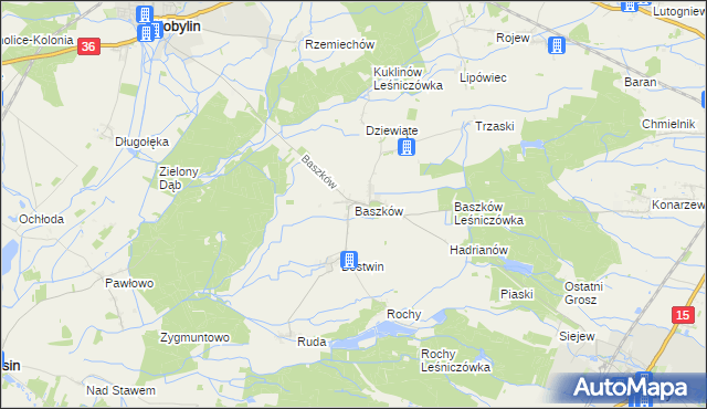 mapa Baszków, Baszków na mapie Targeo