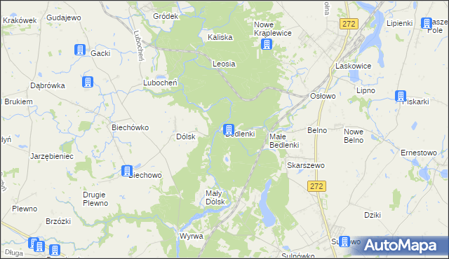 mapa Bedlenki, Bedlenki na mapie Targeo