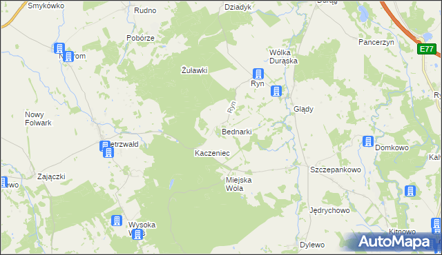 mapa Bednarki, Bednarki na mapie Targeo